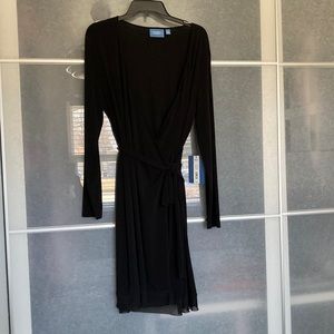 Simply Vera, black wrap dress, size XL, NWT